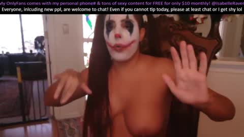 Snapshot of _isabelleraven chatting on 01/17/25, 07:16 IsabelleRaven online show from 01/17/25, 07:16