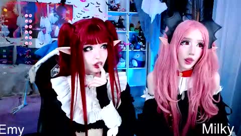 Emy and MilkyCute today    MY TG CHANNEL online show from 10/27/25, 08:24