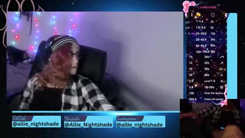 Allie Nightshade online show from 12/29/24, 01:45