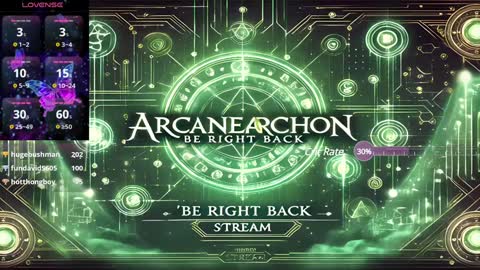 Snapshot of arcanearchon chatting on 01/23/25, 06:03 Arcane Archon online show from 01/23/25, 06:03