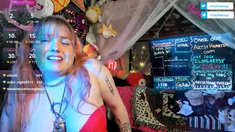 Snapshot of artsyheartsyy chatting on 02/03/26, 06:22 ArtsyHeartsyy online show from 02/03/26, 06:22