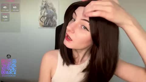 Snapshot of camienevius chatting on 02/15/26, 02:14 Hello My name is Rina im new model here and little but shy but curious. online show from 02/15/26, 02:14