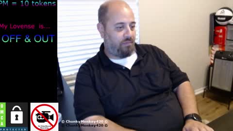 Snapshot of chunkymonkey420 chatting on 02/05/25, 12:31 Spencer Smokey Bear online show from 02/05/25, 12:31