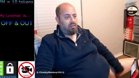 Snapshot of chunkymonkey420 chatting on 02/15/25, 04:03 Spencer Smokey Bear online show from 02/15/25, 04:03