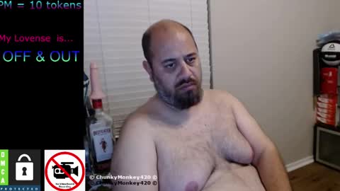 Snapshot of chunkymonkey420 chatting on 02/15/25, 10:11 Spencer Smokey Bear online show from 02/15/25, 10:11