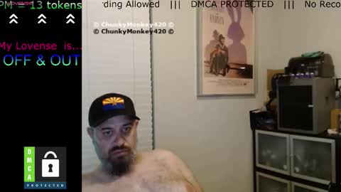 Snapshot of chunkymonkey420 chatting on 03/25/26, 05:02 Spencer Smokey Bear online show from 03/25/26, 05:02