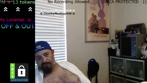Snapshot of chunkymonkey420 chatting on 04/03/26, 09:46 Spencer Smokey Bear online show from 04/03/26, 09:46