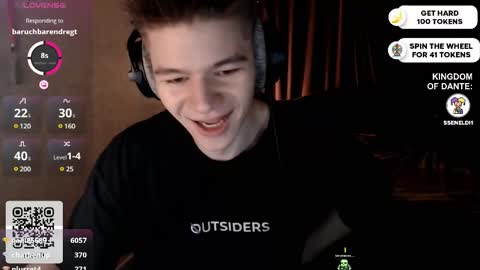 Snapshot of dantebigboi chatting on 02/21/25, 09:22 Daniel online show from 02/21/25, 09:22