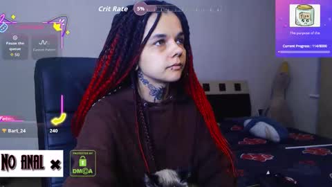 Snapshot of dark__elf chatting on 09/25/25, 10:13 Anessa online show from 09/25/25, 10:13