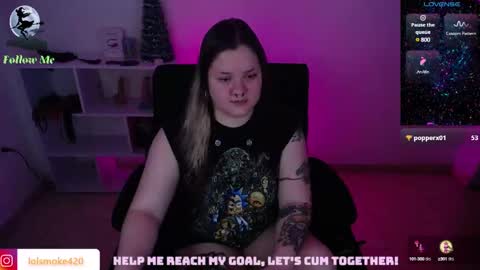 Snapshot of destroyall420 chatting on 12/14/24, 11:12 Lola Bdsm and fries online show from 12/14/24, 11:12