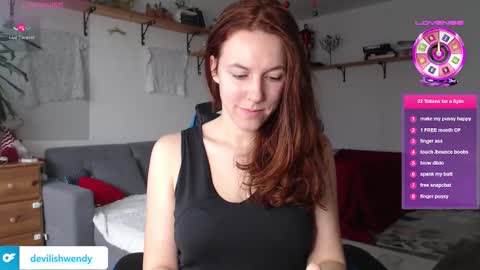 Snapshot of devilishwendy chatting on 12/17/25, 10:32 Wendyin pvt all from tipmenu free except anal and big dildo online show from 12/17/25, 10:32