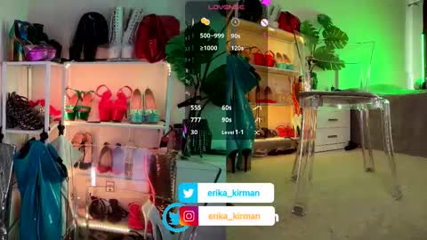 Snapshot of erika_kirman chatting on 11/20/25, 03:01 Erika online show from 11/20/25, 03:01