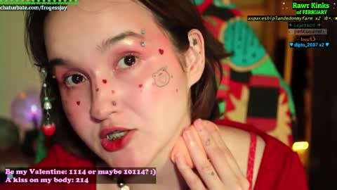 Snapshot of frogessjay chatting on 02/14/26, 07:43 Jaywise Frogfoot online show from 02/14/26, 07:43