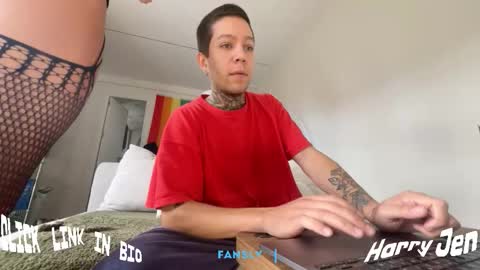 Snapshot of harry_jen chatting on 10/26/25, 08:53 TAP HERE choise Harry tattoo on chest Jen curls hair online show from 10/26/25, 08:53