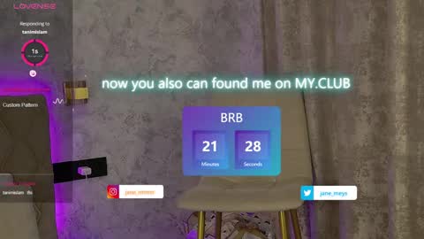 Snapshot of jane_meys chatting on 01/17/25, 08:13 your kitty JANE roawww online show from 01/17/25, 08:13