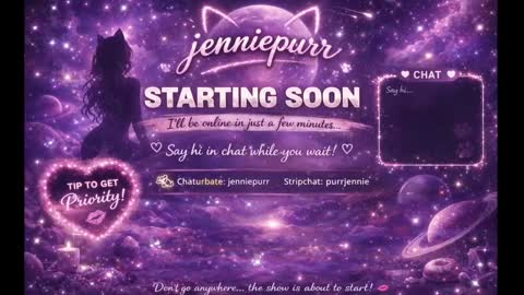 Snapshot of jenniepurr chatting on 03/29/26, 05:46 Jennie online show from 03/29/26, 05:46
