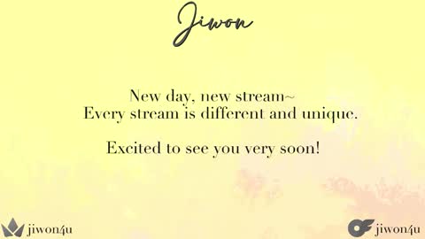 Jiwon online show from 03/22/26, 07:50