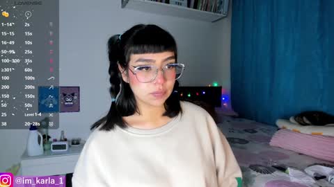 Snapshot of karla__1 chatting on 01/13/25, 03:01 Ill be on at sunday see u Lynn  Could u help me to reach 100 Thmbs upp plssss   Independent girl 3 online show from 01/13/25, 03:01