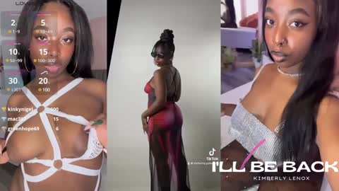 Snapshot of kimberlylenox chatting on 12/24/24, 12:22 Queen Kim online show from 12/24/24, 12:22