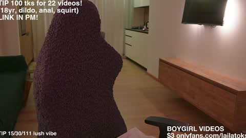 Snapshot of lailatoks chatting on 01/08/26, 01:30 lailatoks - TIP 100 tks get all my videos 22 VIDEOS SQUIRT PUSSY DILDO online show from 01/08/26, 01:30