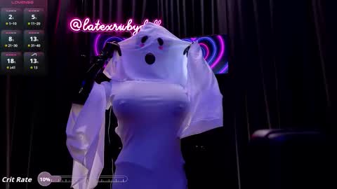 Latex Ruby online show from 10/31/25, 09:10