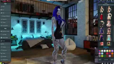 Snapshot of little_doll25 chatting on 10/15/25, 10:21 Succubus Blue online show from 10/15/25, 10:21
