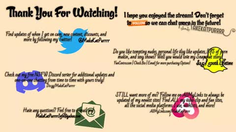 Snapshot of makekatpurrrr chatting on 02/21/25, 03:45 Kat Purrrr Enter my Public Discord online show from 02/21/25, 03:45