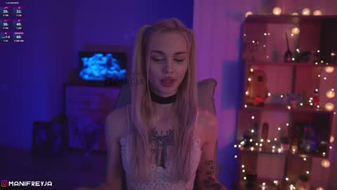 Snapshot of manifreyja chatting on 01/22/25, 12:59 Amelie online show from 01/22/25, 12:59