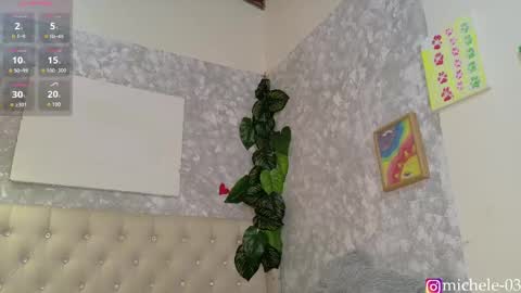 Snapshot of michele_rooss00 chatting on 04/25/26, 12:35 melannie follow my new page online show from 04/25/26, 12:35