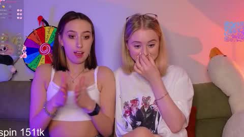 Snapshot of mimipaws chatting on 02/18/26, 07:43 MilaBlack and StacyBlonde Today unboxing Lovens OMG online show from 02/18/26, 07:43