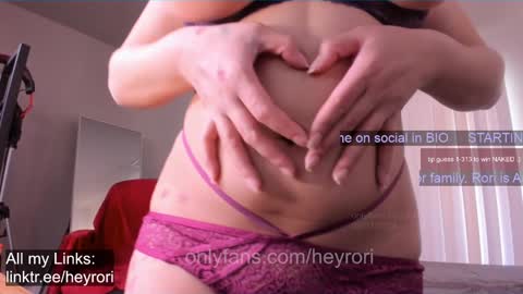 R o r i  SnapChat heyroriv2 wednesday - sunday Noon oclock mountain - 5pm mountain online show from 01/25/25, 07:39