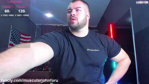 Snapshot of muscularjohnforu chatting on 02/10/25, 11:46 click icon for peach  online show from 02/10/25, 11:46