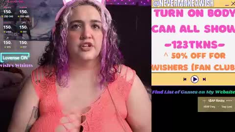 Wishs Playground online show from 07/15/26, 09:58