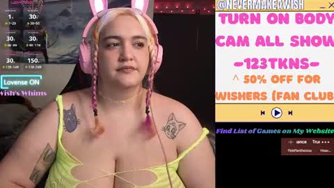 Wishs Playground online show from 07/29/26, 10:24