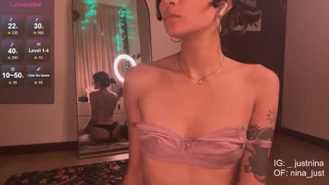 Snapshot of nina_just chatting on 01/05/25, 12:52 Nina.  online show from 01/05/25, 12:52