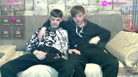 Max tall dark-haired guy with tattoos and Phil blond-haired online show from 05/11/26, 02:17