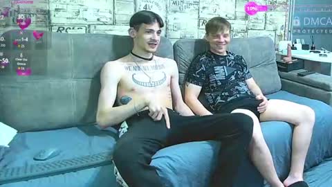 Max tall dark-haired guy with tattoos and Phil blond-haired online show from 06/18/26, 02:01