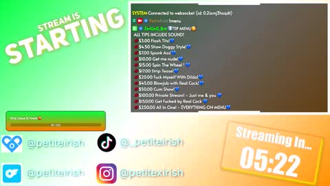 Snapshot of petiteirish_ chatting on 03/17/26, 12:30 Petite Irish online show from 03/17/26, 12:30