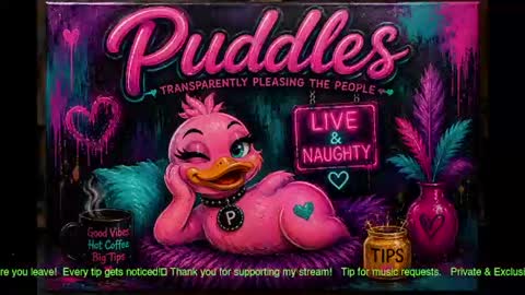Snapshot of puddleslut420 chatting on 07/25/26, 11:57 Puddles online show from 07/25/26, 11:57