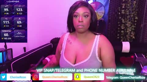 Snapshot of queencroze chatting on 02/09/25, 11:15 Queen Cherise Roze online show from 02/09/25, 11:15