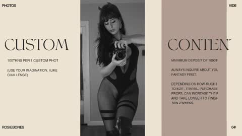 Rosie Bones online show from 06/15/26, 09:06