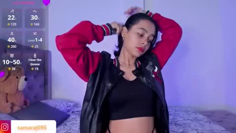 Snapshot of samara_jonnes_ chatting on 02/09/26, 03:54 Samara is my name a pleasure delighted that you are here leave your thumb up it is important to me online show from 02/09/26, 03:54