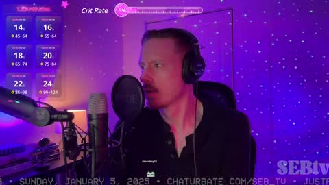 Snapshot of seb_tv chatting on 01/06/25, 01:42 Sebastian online show from 01/06/25, 01:42