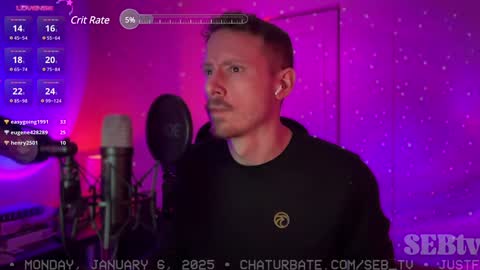 Snapshot of seb_tv chatting on 01/06/25, 10:15 Sebastian online show from 01/06/25, 10:15