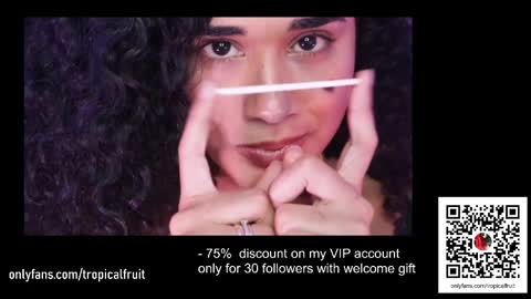 Snapshot of soytropicalfruit chatting on 03/01/25, 12:39 You want to talk to me more personal follow me in My Channel VIP 50 the discount online show from 03/01/25, 12:39