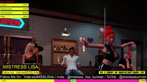  MISTRESS LISA  FIRST 3DXCHAT CAMGIRL   3dxchat anime gaming mistress domina online show from 10/25/25, 11:21