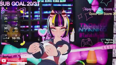 Snapshot of tadakonyanko chatting on 12/03/25, 02:04 Tadako Nyanko online show from 12/03/25, 02:04