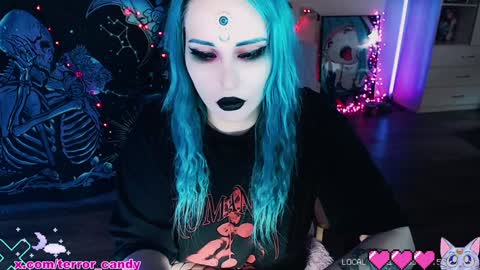 Snapshot of terror_candy chatting on 01/26/25, 12:26 CRY BABY online show from 01/26/25, 12:26