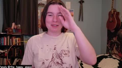 Snapshot of the_happy_space chatting on 03/16/26, 12:49 MATERNITY LEAVE online show from 03/16/26, 12:49