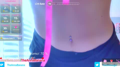 Snapshot of theannabanana chatting on 12/03/24, 06:06 Anna Banana AKA Ann Angel online show from 12/03/24, 06:06
